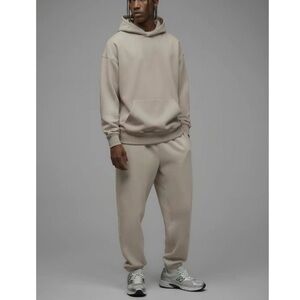 Men's Neutral Beige Jogger hoodie Pants set